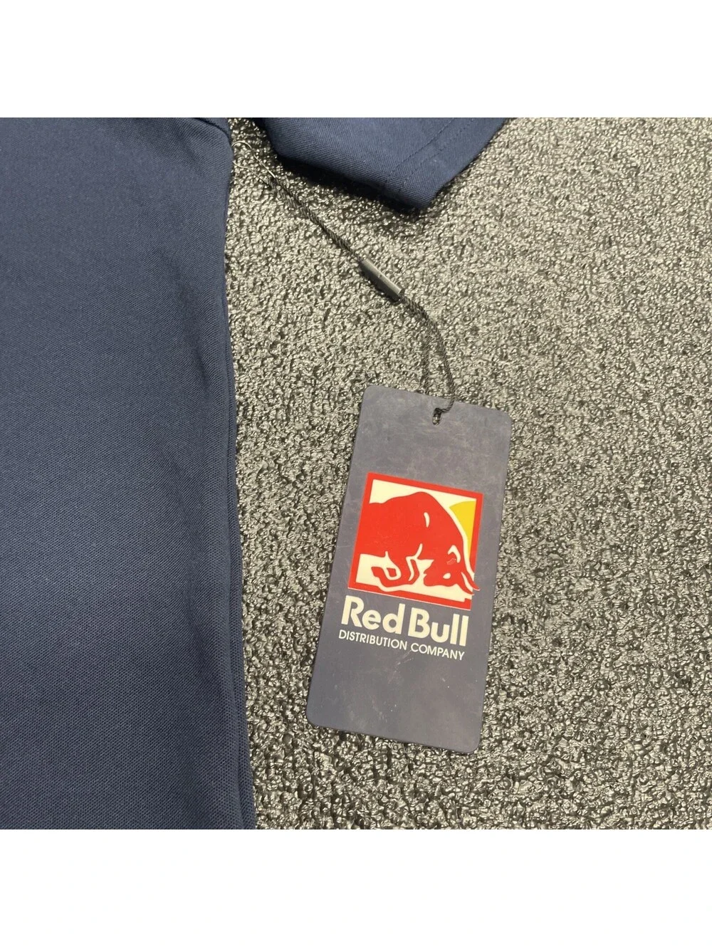 Red Bull Polo Shirt Mens XL Navy Night Sky Short Sleeve Original NWT